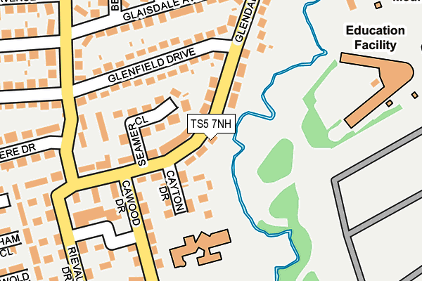 TS5 7NH map - OS OpenMap – Local (Ordnance Survey)