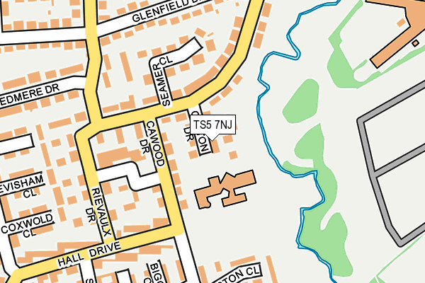 TS5 7NJ map - OS OpenMap – Local (Ordnance Survey)