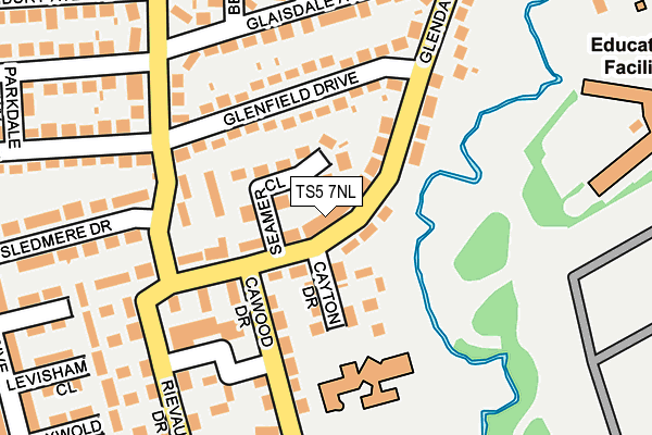 TS5 7NL map - OS OpenMap – Local (Ordnance Survey)