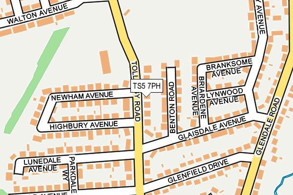 TS5 7PH map - OS OpenMap – Local (Ordnance Survey)