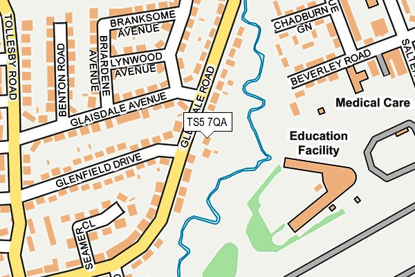 TS5 7QA map - OS OpenMap – Local (Ordnance Survey)