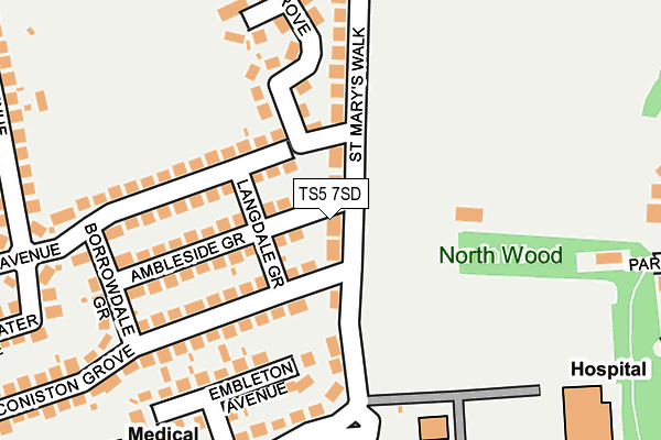 TS5 7SD map - OS OpenMap – Local (Ordnance Survey)