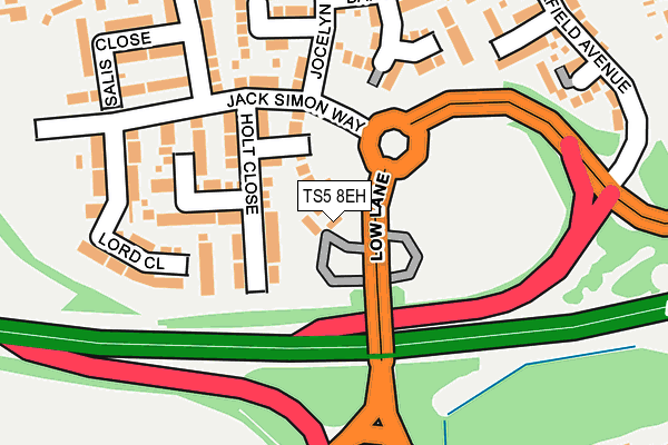 TS5 8EH map - OS OpenMap – Local (Ordnance Survey)