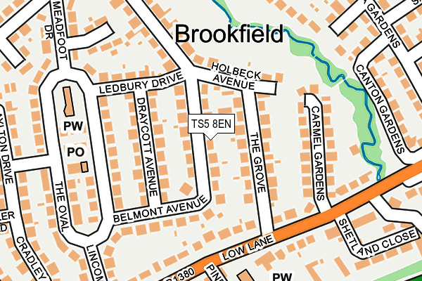 TS5 8EN map - OS OpenMap – Local (Ordnance Survey)