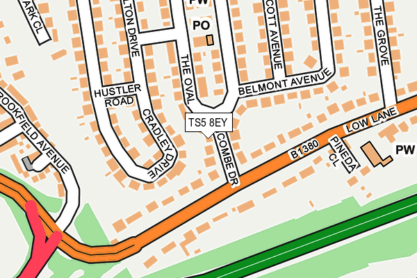 TS5 8EY map - OS OpenMap – Local (Ordnance Survey)