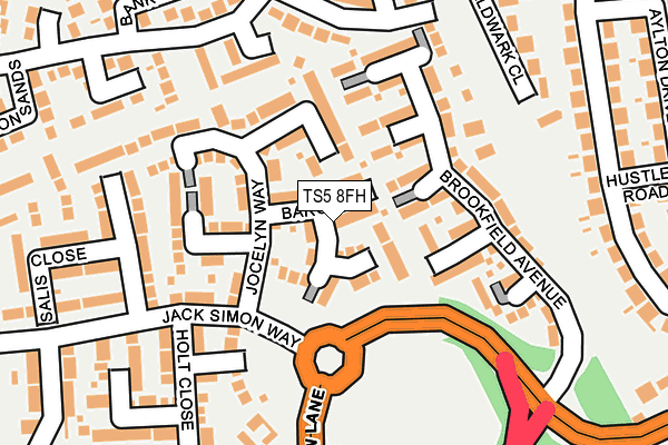 TS5 8FH map - OS OpenMap – Local (Ordnance Survey)