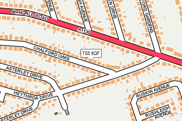 TS5 8QF map - OS OpenMap – Local (Ordnance Survey)