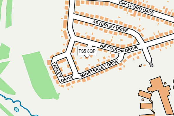 TS5 8QP map - OS OpenMap – Local (Ordnance Survey)