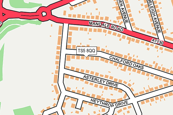 TS5 8QQ map - OS OpenMap – Local (Ordnance Survey)