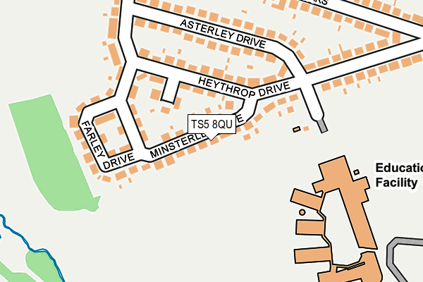 TS5 8QU map - OS OpenMap – Local (Ordnance Survey)