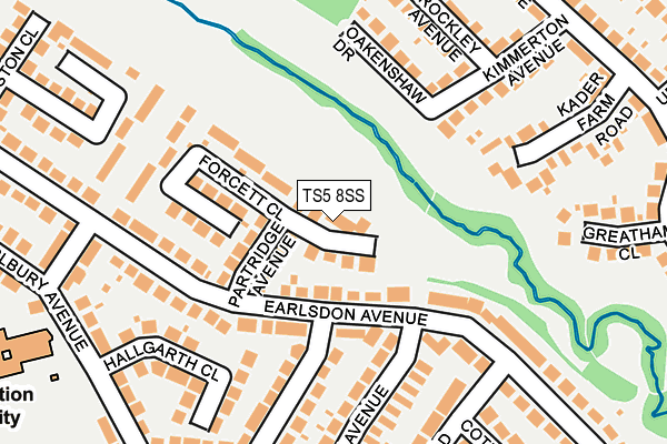 TS5 8SS map - OS OpenMap – Local (Ordnance Survey)