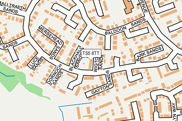 TS5 8TT map - OS OpenMap – Local (Ordnance Survey)