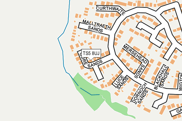 TS5 8UJ map - OS OpenMap – Local (Ordnance Survey)