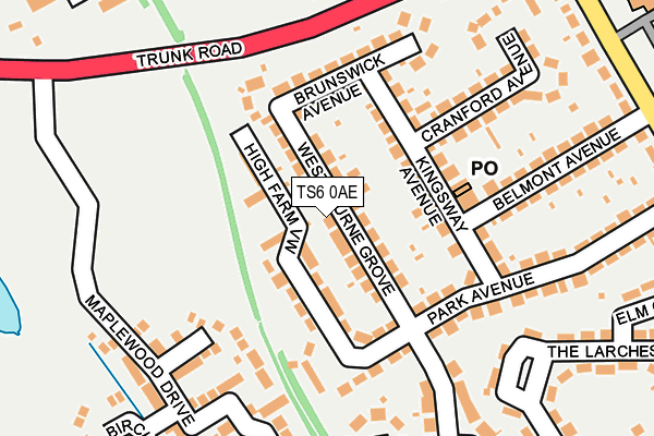 Map of HANSELL NORTH EAST LIMITED at local scale