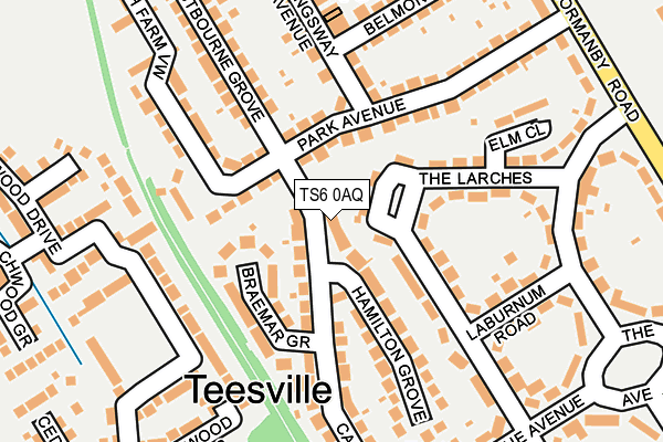 TS6 0AQ map - OS OpenMap – Local (Ordnance Survey)