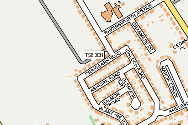 TS6 0EH map - OS OpenMap – Local (Ordnance Survey)