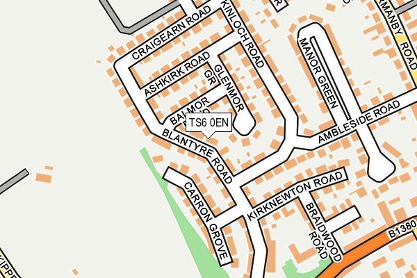 TS6 0EN map - OS OpenMap – Local (Ordnance Survey)