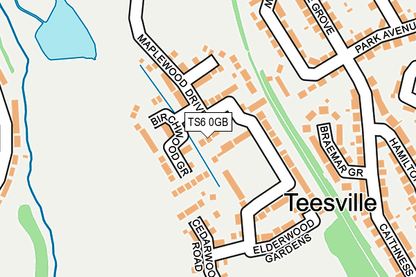 TS6 0GB map - OS OpenMap – Local (Ordnance Survey)