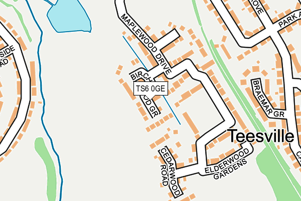TS6 0GE map - OS OpenMap – Local (Ordnance Survey)