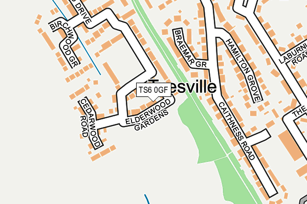 TS6 0GF map - OS OpenMap – Local (Ordnance Survey)