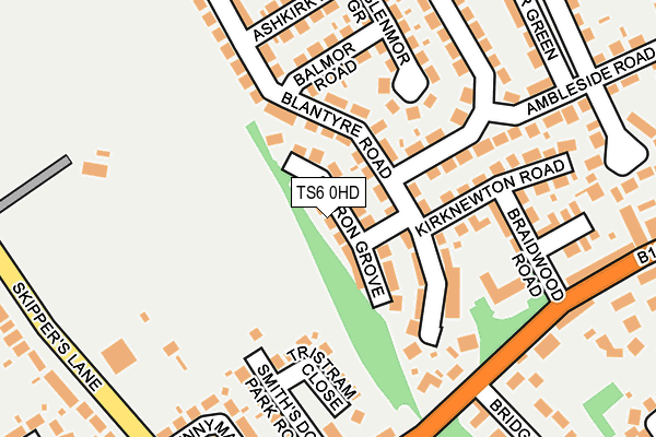 TS6 0HD map - OS OpenMap – Local (Ordnance Survey)