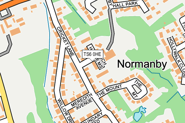 TS6 0HE map - OS OpenMap – Local (Ordnance Survey)