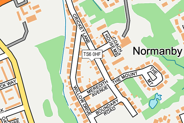 TS6 0HF map - OS OpenMap – Local (Ordnance Survey)