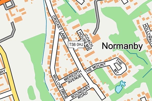 TS6 0HJ map - OS OpenMap – Local (Ordnance Survey)