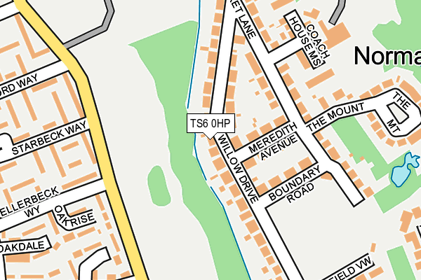 TS6 0HP map - OS OpenMap – Local (Ordnance Survey)