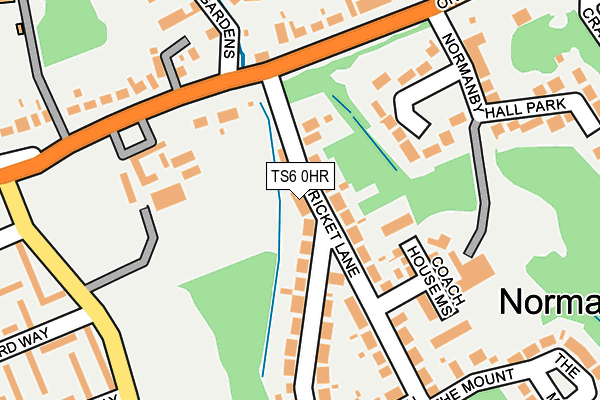 TS6 0HR map - OS OpenMap – Local (Ordnance Survey)