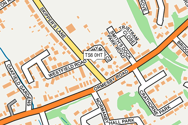 TS6 0HT map - OS OpenMap – Local (Ordnance Survey)