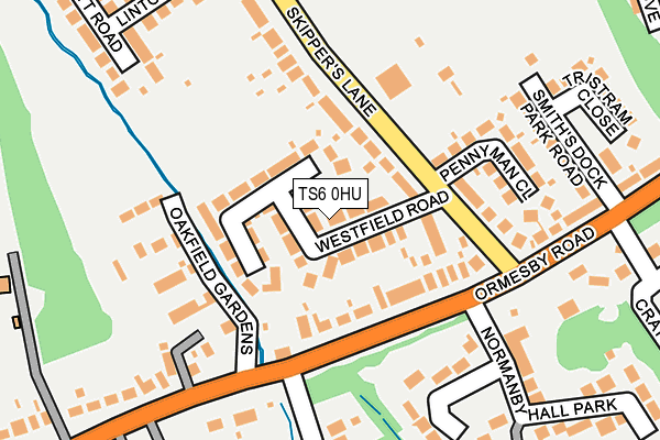 TS6 0HU map - OS OpenMap – Local (Ordnance Survey)