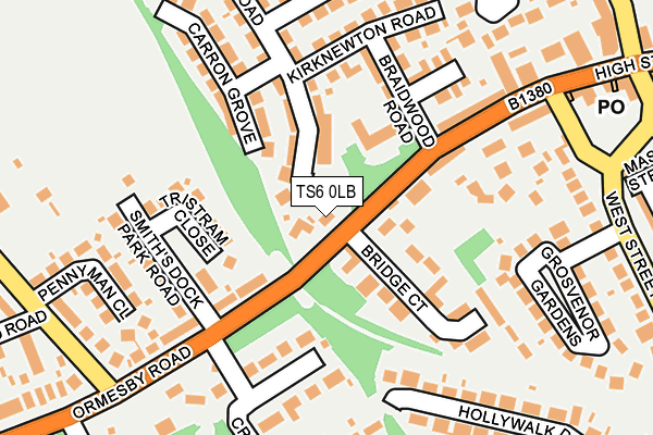 TS6 0LB map - OS OpenMap – Local (Ordnance Survey)