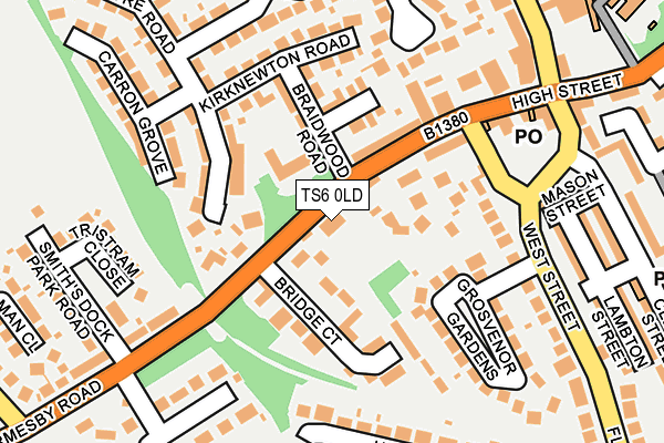 TS6 0LD map - OS OpenMap – Local (Ordnance Survey)