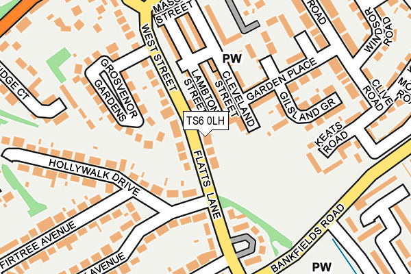 TS6 0LH map - OS OpenMap – Local (Ordnance Survey)