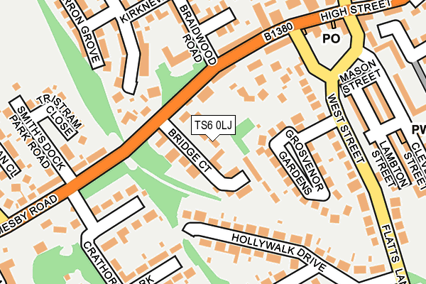 TS6 0LJ map - OS OpenMap – Local (Ordnance Survey)