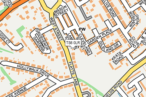 TS6 0LR map - OS OpenMap – Local (Ordnance Survey)
