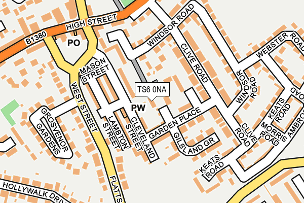 TS6 0NA map - OS OpenMap – Local (Ordnance Survey)