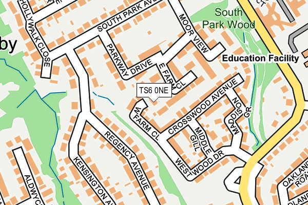 TS6 0NE map - OS OpenMap – Local (Ordnance Survey)