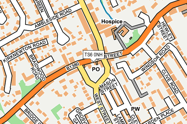 TS6 0NH map - OS OpenMap – Local (Ordnance Survey)