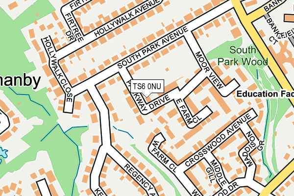 TS6 0NU map - OS OpenMap – Local (Ordnance Survey)