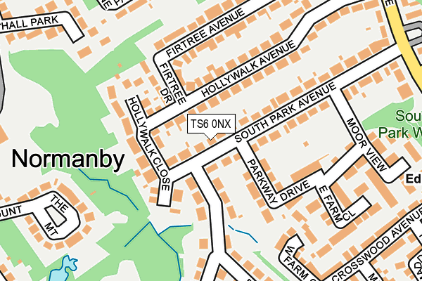 TS6 0NX map - OS OpenMap – Local (Ordnance Survey)