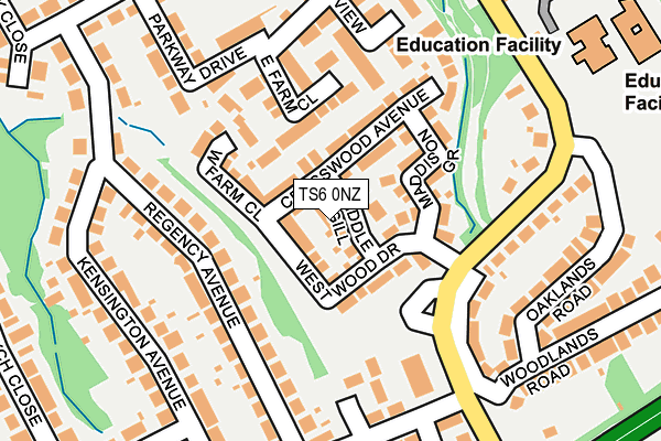 TS6 0NZ map - OS OpenMap – Local (Ordnance Survey)