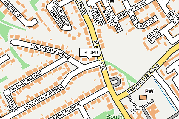 TS6 0PD map - OS OpenMap – Local (Ordnance Survey)