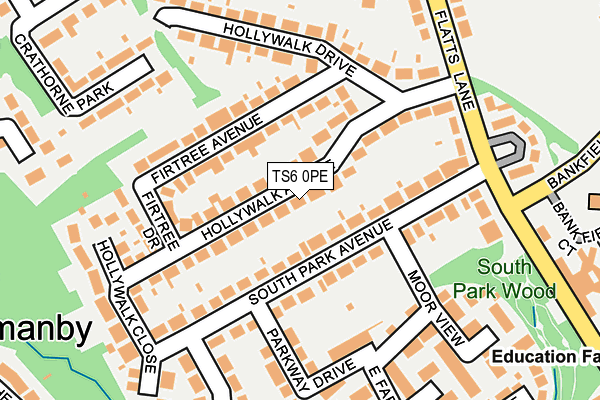 TS6 0PE map - OS OpenMap – Local (Ordnance Survey)