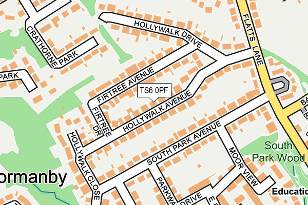 TS6 0PF map - OS OpenMap – Local (Ordnance Survey)