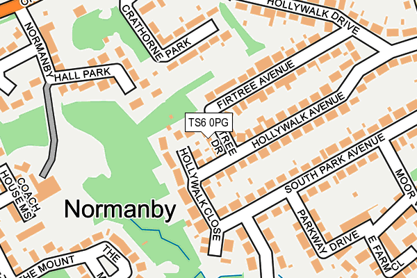 TS6 0PG map - OS OpenMap – Local (Ordnance Survey)