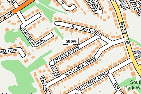 TS6 0PH map - OS OpenMap – Local (Ordnance Survey)