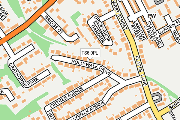 TS6 0PL map - OS OpenMap – Local (Ordnance Survey)