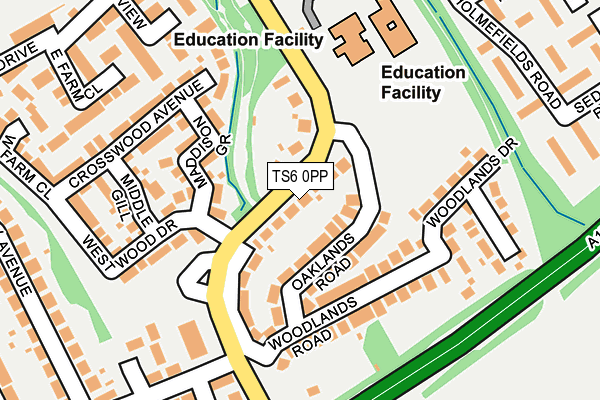 TS6 0PP map - OS OpenMap – Local (Ordnance Survey)